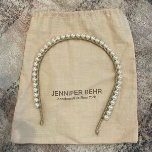 Jennifer Behr pearl gold headband